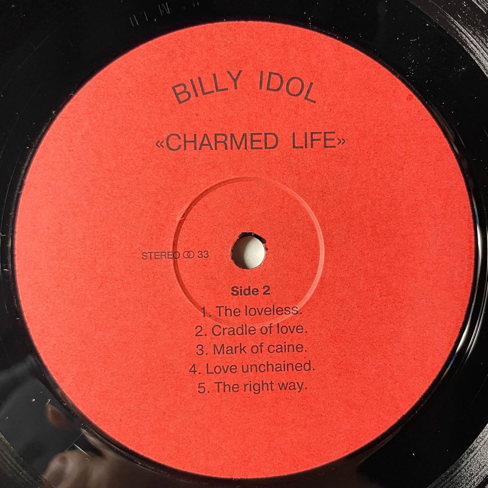 Винтажная виниловая пластинка LP Billy Idol Charmed Life (Россия 1992) Pumping On Steel