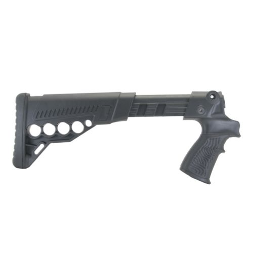 Приклад телескопический с патронташем на Mossberg 500/590, Maverick 88, DLG Tactical. Черный