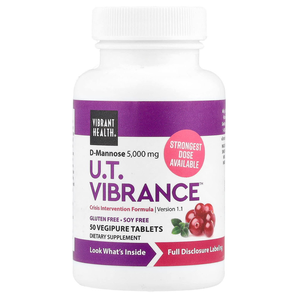 Vibrant Health, UT Vibrance, 50 растительных таблеток
