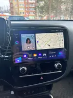 Магнитола для Mitsubishi Outlander 3 2019-2022 (прямоугольный климат) - FarCar S280 монитор 10.36" IPS на Android 13, CarPlay
