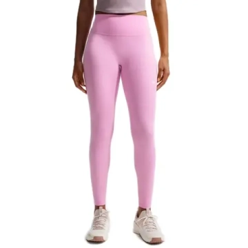 Женские леггинсы Nike One Seamless Front High Waisted Full Length - pink rise/white