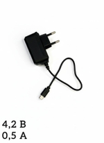 Блок питания 4,2 В / 0,5 А, зарядка, адаптер, зарядное устройство micro USB, черный