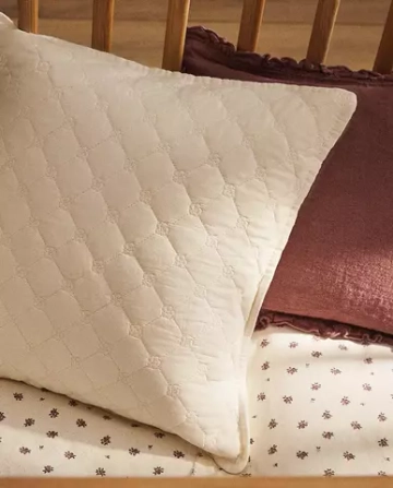 ZARA HOME ДЕТСКИЙ ЧЕХОЛ ДЛЯ ДЕКОРАТИВНОЙ ПОДУШКИ С ВЫШИВКОЙ, КРЕМОВЫЙ