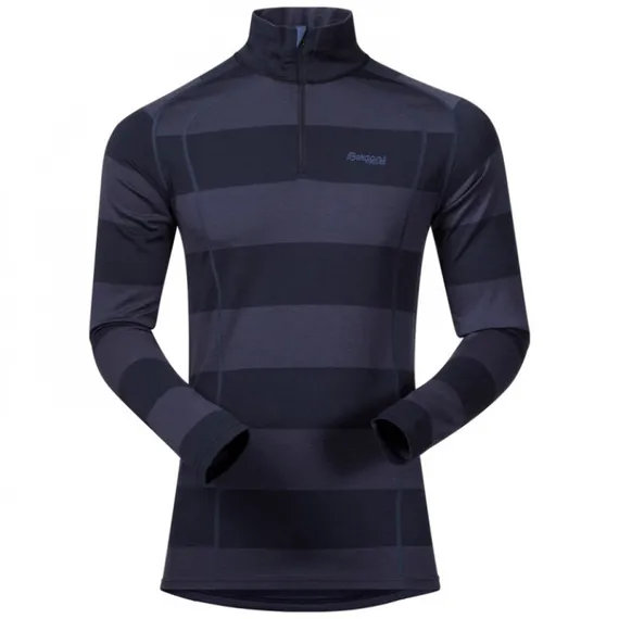 Фуфайка мужская с длинным рукавом и высоким воротом на молнии Bergans Fjellrapp Half Zip 1958