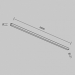 Накладной светильник Maytoni Technical Накладные линейные светильники LL311015