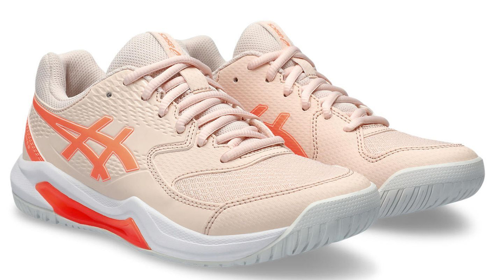 Женские Кроссовки теннисные Asics Gel-Dedicate 8 - pearl pink/sun coral