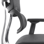 Кресло FALTO Ergohuman Luxury 2 с подножкой ( чёрный каркас /сетка чёрный T-168-B1 Black )