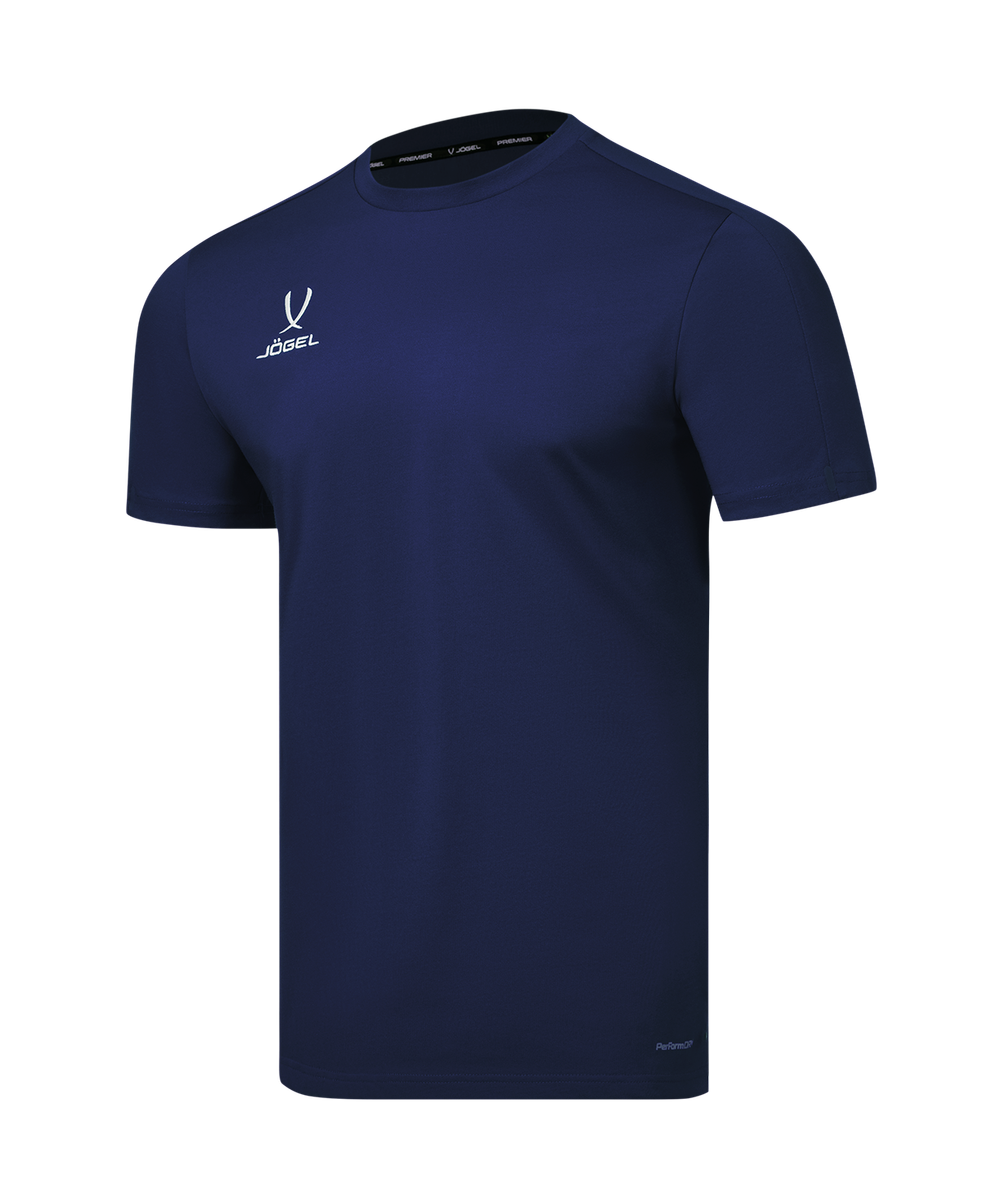Футболка тренировочная JÖGEL PREMIER PerFormDRY TRN CVC Tee, темно-синий