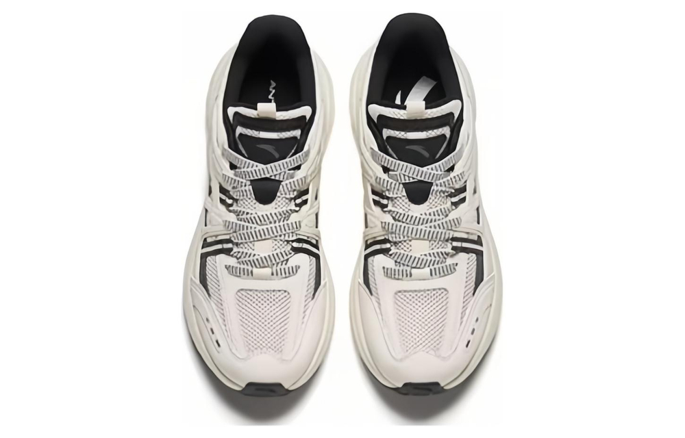 Anta AT955 Comfortable And Trendy Fabric Slip Resistant Abrasion Resistant Low top Running Shoes Men"s Castle Gray