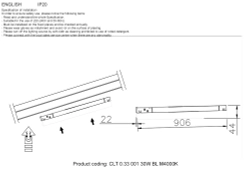 Светильник трековый магнитный CLT 0.33 001 30W BL M4000K