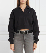Худи LABEL ПОЛО COLLAR CALVIN KLEIN JEANS - черный(J20J222232)