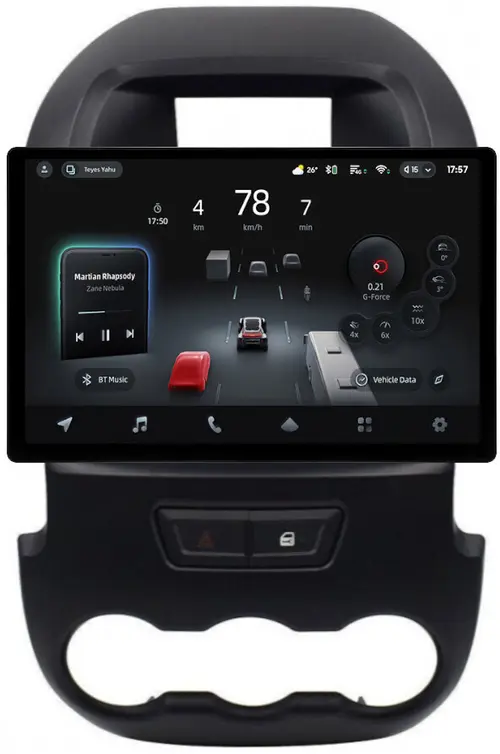 Магнитола для Ford Ranger 3 2011-2015 (рамка тип 2) - Teyes CC4-PRO монитор 13" 2K QLED на Android 13, Быстрейшая, Snapdragon 778G, ИИ, CarPlay, DSP, 4G SIM-слот