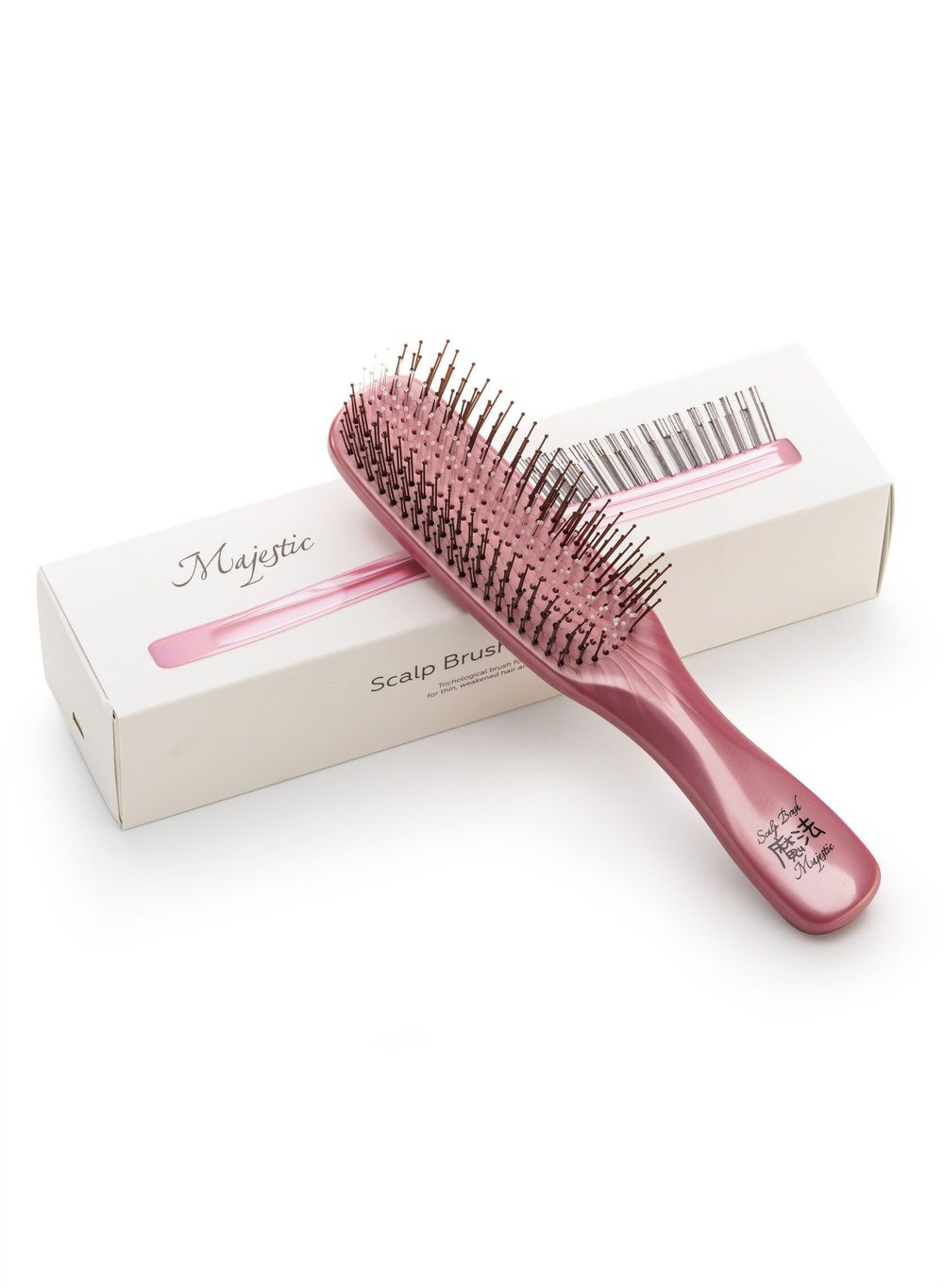 Расческа Majestic Scalp Brush розовый жемчуг