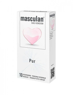 Классические презервативы с большим количеством смазки Masculan PUR (10 шт) (Цвет: прозрачный)