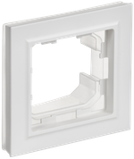BRITE Рамка 1-местная IP44 РУ-1-БрАБ-44 арктический белый IEK