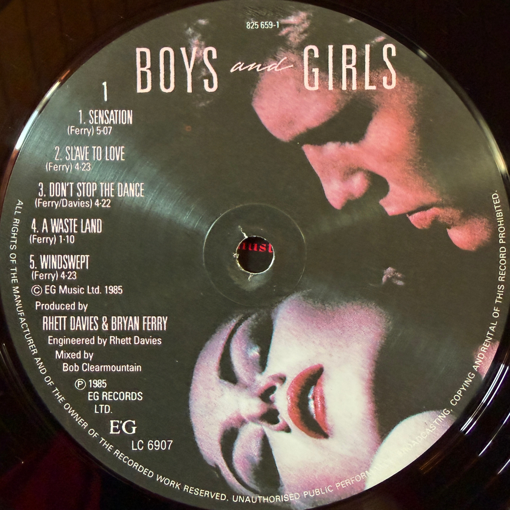 Bryan Ferry - Boys And Girls (Германия 1985г.)