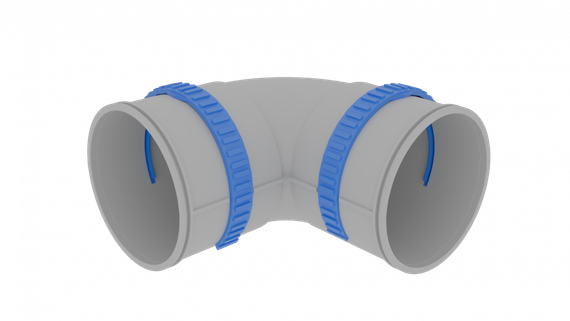 Отвод 90° Flexag FL90-PP90