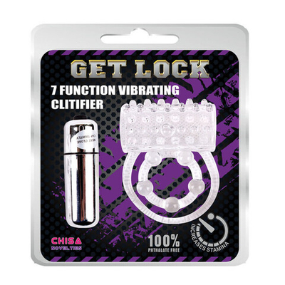 Эрекционное виброкольцо Vibration Clitifier, прозрачный (Цвет: прозрачный)
