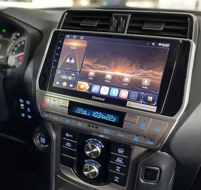 Магнитола для Toyota Land Cruiser Prado 150 2017-2023 - FarCar S500-TS10 монитор 10.36" QLED на Android 14, Быстрая, CarPlay, 4G SIM-слот