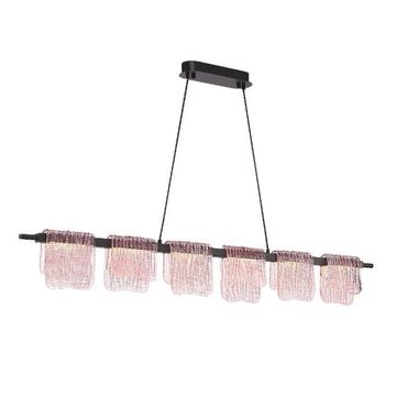Подвесная люстра LED 36W 4000К SL6021.403.36 чёрный/розовый Voile ST-Luce