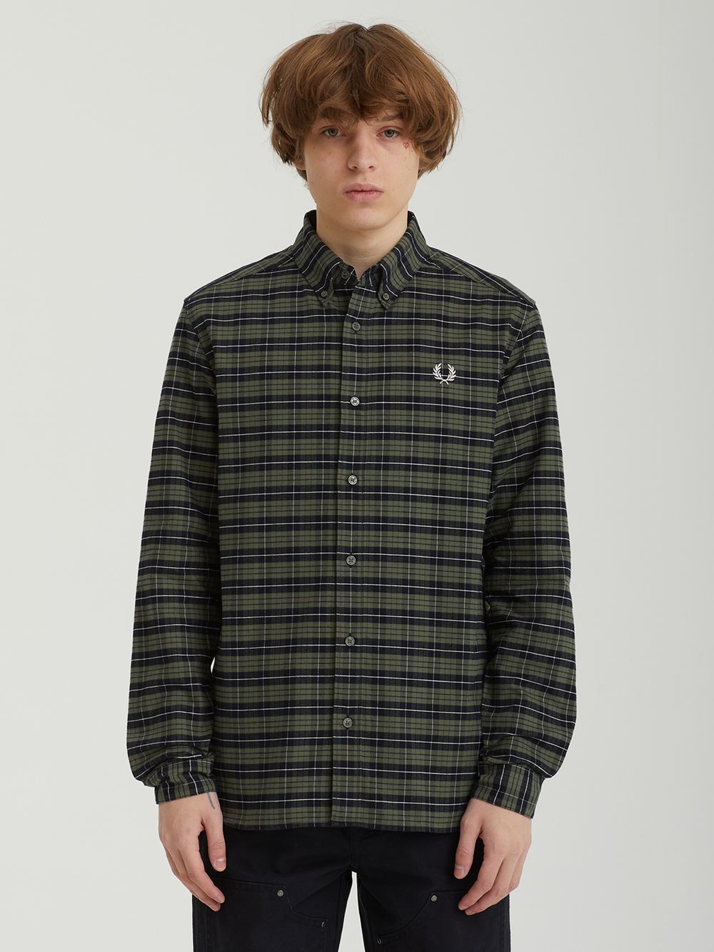 Мужская Рубашка Brushed Oxford Tartan