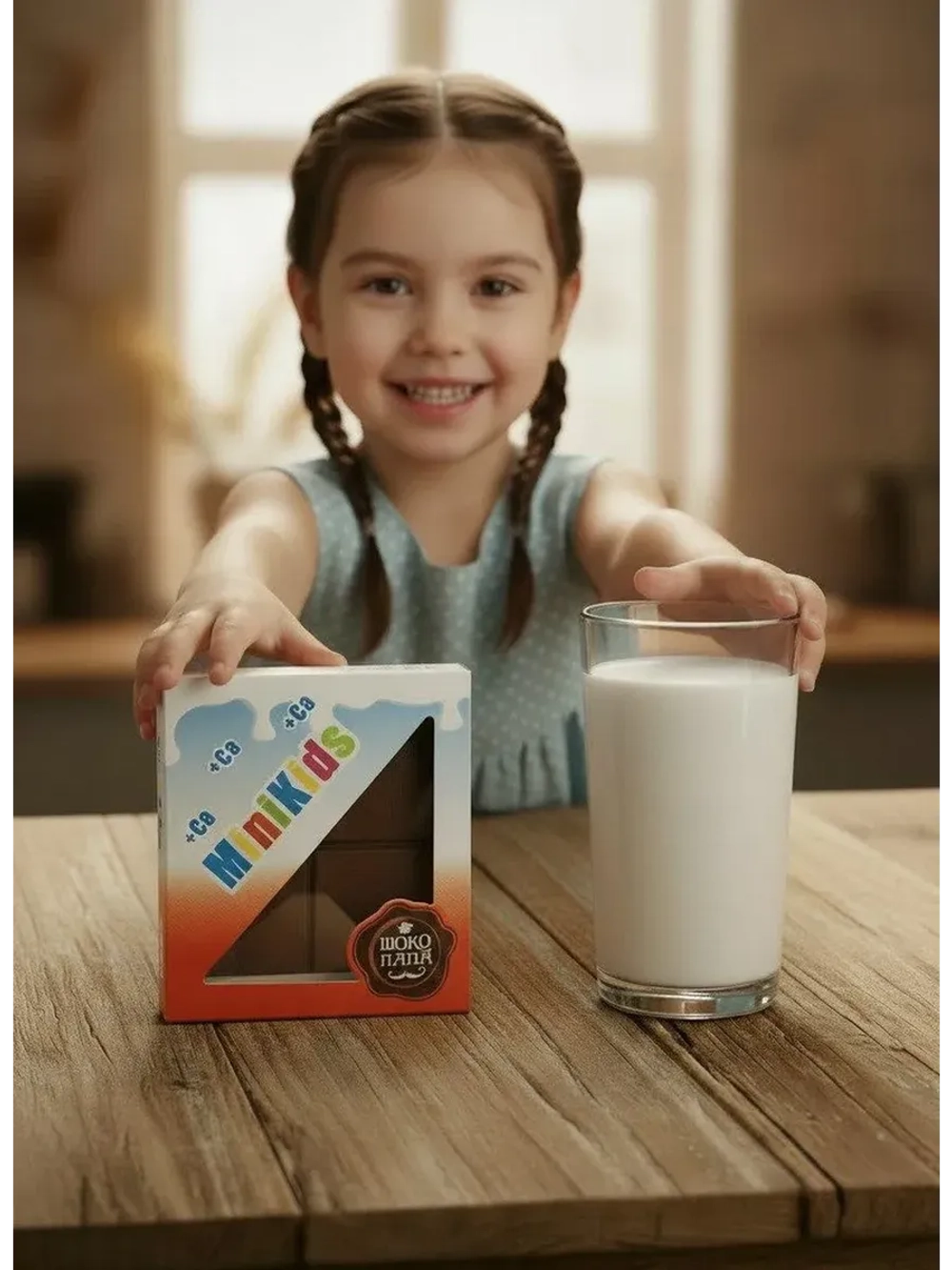 Шоколад молочный "MINIKIDS" 3 шт.