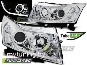 Передние фары tube light chrome для Chevrolet Cruze