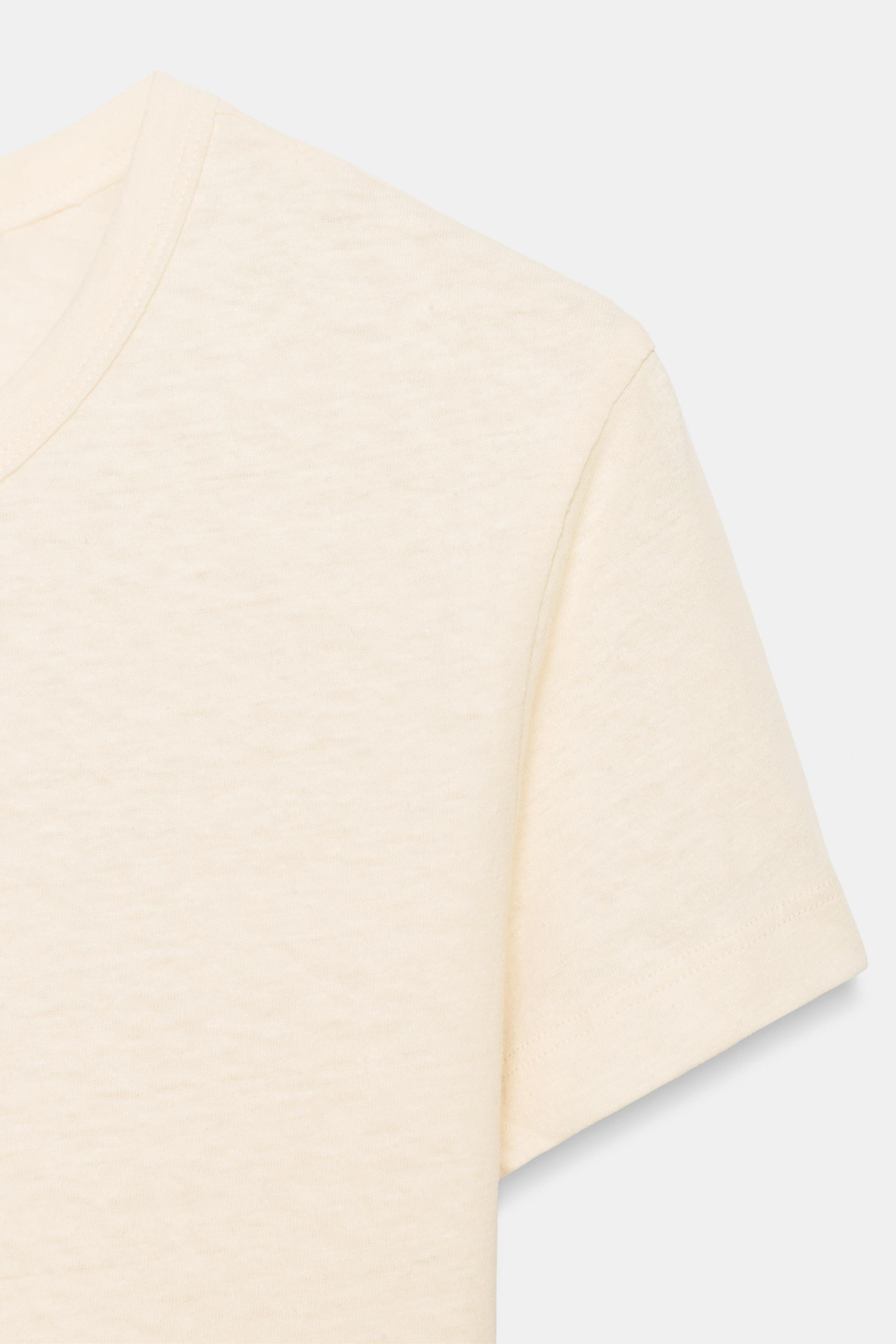 ХЛОПКОВАЯ ФУТБОЛКА С КОРОТКИМИ РУКАВАМИ — ZARA