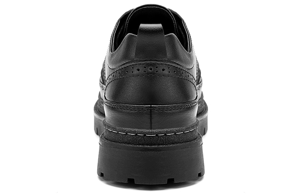 Jeep Casual Leather Shoes Men"s Low top Black