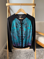 Шерстяной кардиган с шелком Roberto Cavalli, S