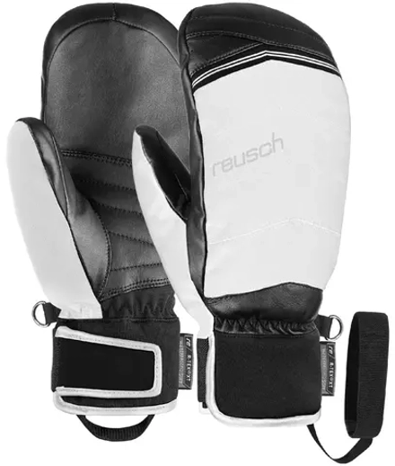 REUSCH 6131550_7703 Варежки горнолыжные Laura R-Tex Xt Mitten Black/White/Silver
