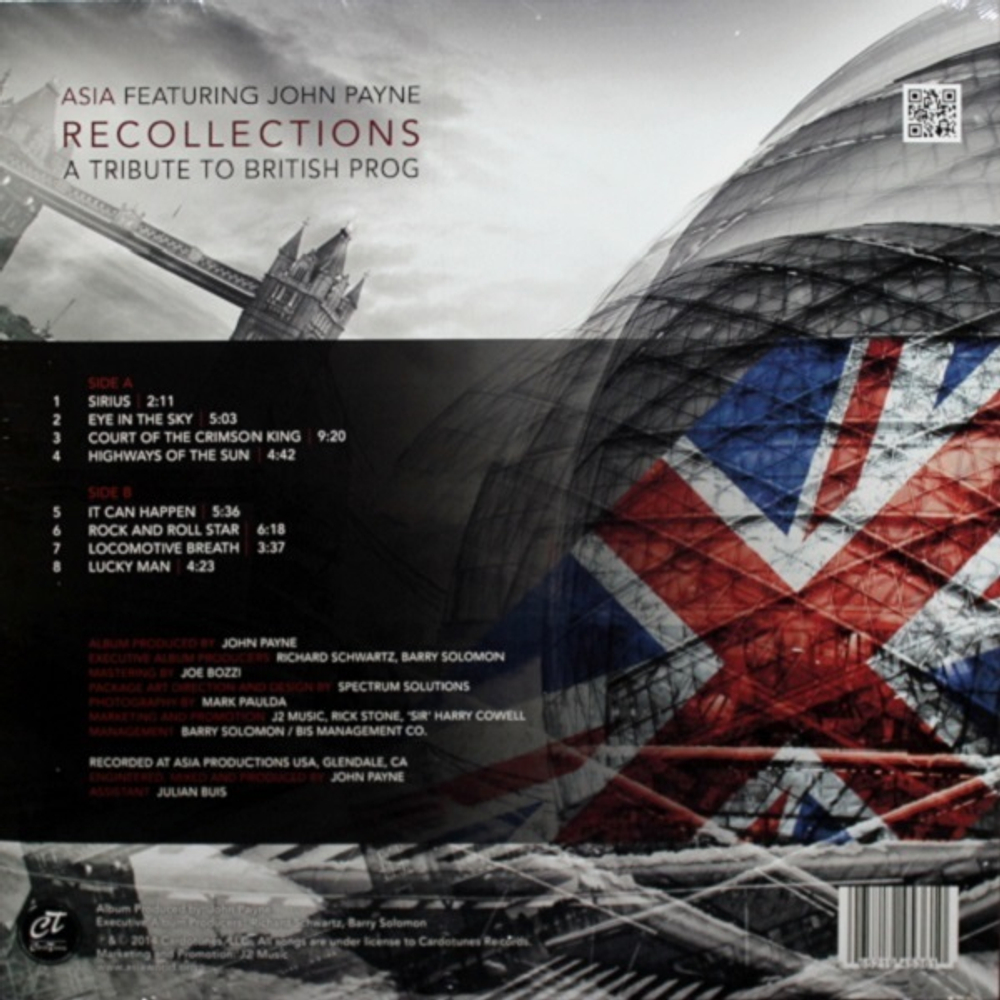 Asia Featuring John Payne / Recollections (A Tribute To British Prog)(Coloured Vinyl)(LP)