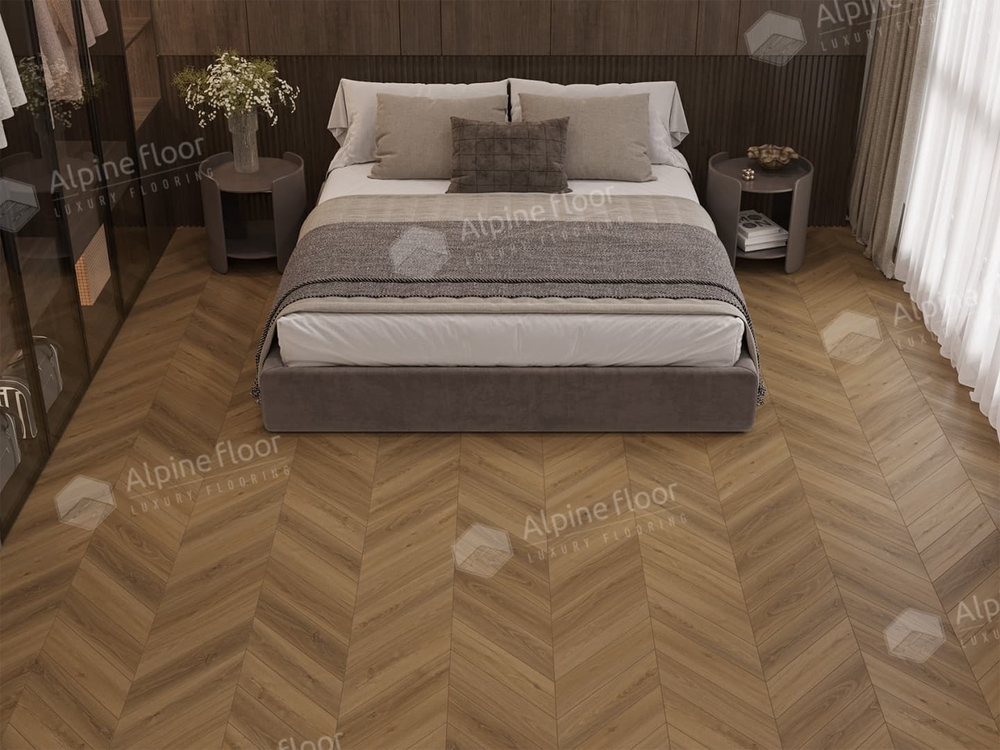 Ламинат Alpine Floor Chevron Art 12 мм Дуб Тибет 1.232 м2