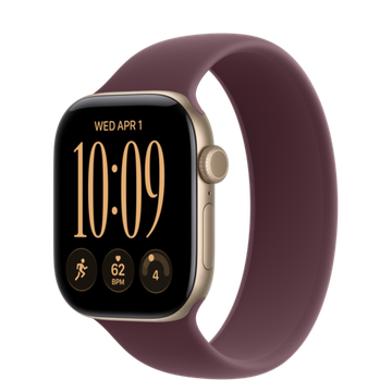 Умные часы Apple Watch Series 12 GPS 42mm Lightgold Aluminum Case with Burgundy Solo Loop 4