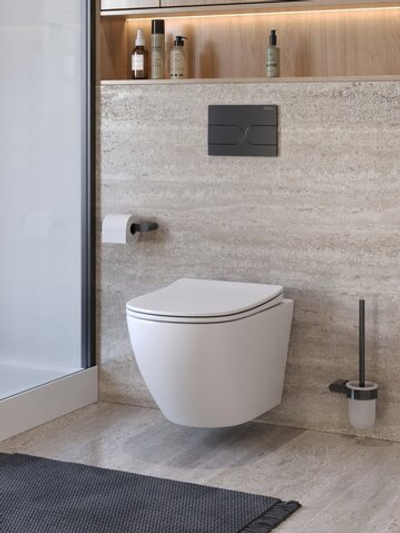Унитаз подвесной безободковый с сиденьем микролифт BelBagno MARINO BB7026CH-TOR/SC
