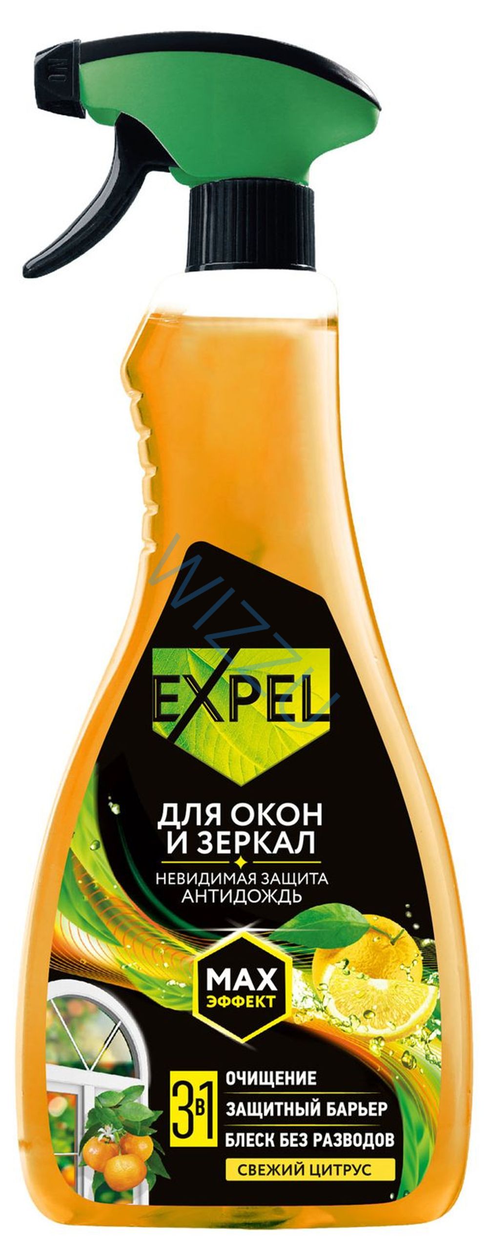 Спрей для мытья стекол и зеркал  Expel Антидождь 450 мл стикер