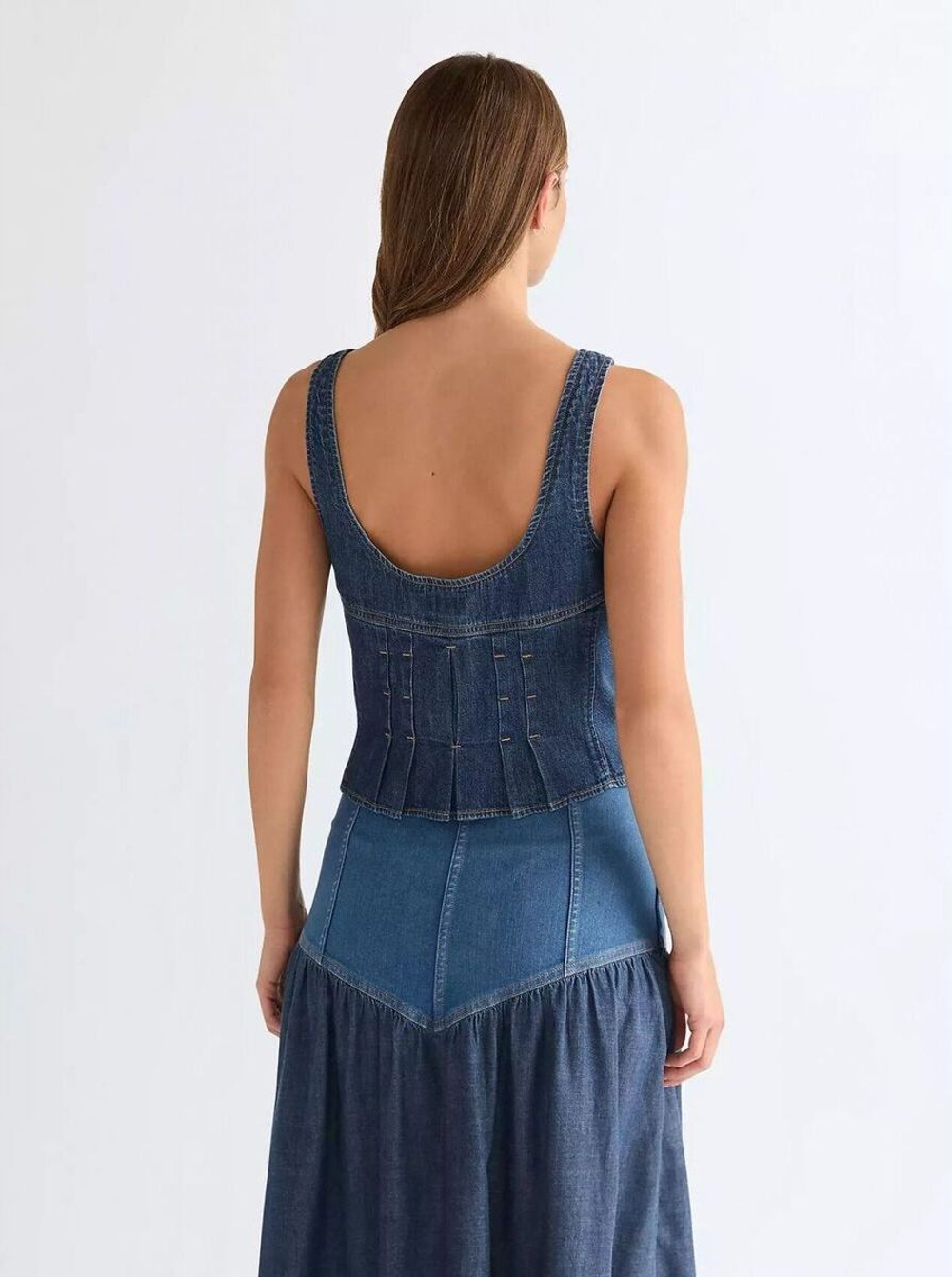 Блузка женская WRANGLER PLEATED CORSET TOP LONE RIDER