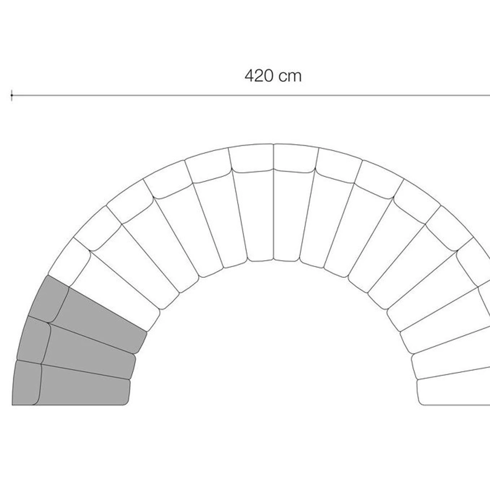 Диван Lando (1 секция) CHAIRS AND SOFAS