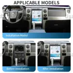 Магнитола для Ford F-150 2009-2012 (климат контроль, без SYNC) - Kuberg ZF-1307A-Q6 на Android 11, Быстрая, CarPlay, SIM-слот