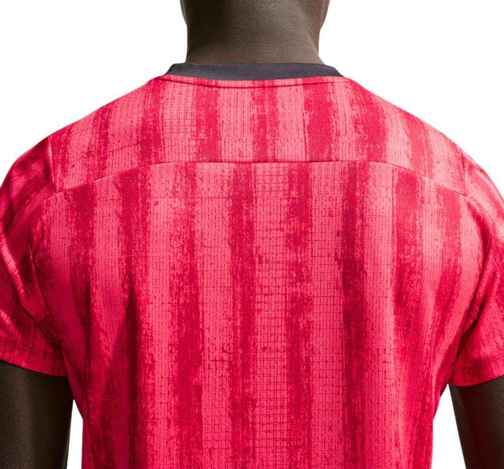 Мужская теннисная футболка Nike Court Dri-Fit Victory — team red/black/white