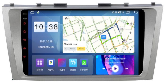 Магнитола для Toyota Camry 2006-2011 - Parafar PF064-1UHD на Android 13, Быстрая, QLED, CarPlay, 4G SIM-слот