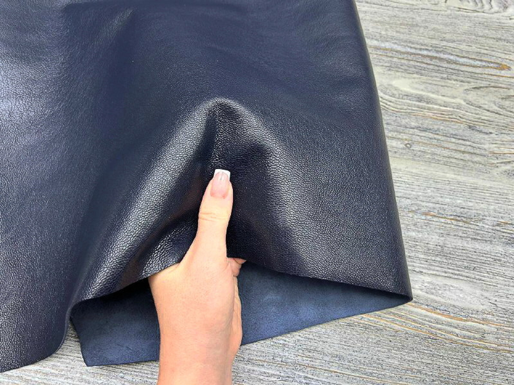 Фактура козьей кожи Tayma Veg Blue
