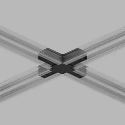 Соединитель DK Track Black (SOLID BASE) | DK ТРЕК ЧЕРНЫЙ (СОЛИД БЕЙС) TR1104-BK Denkirs