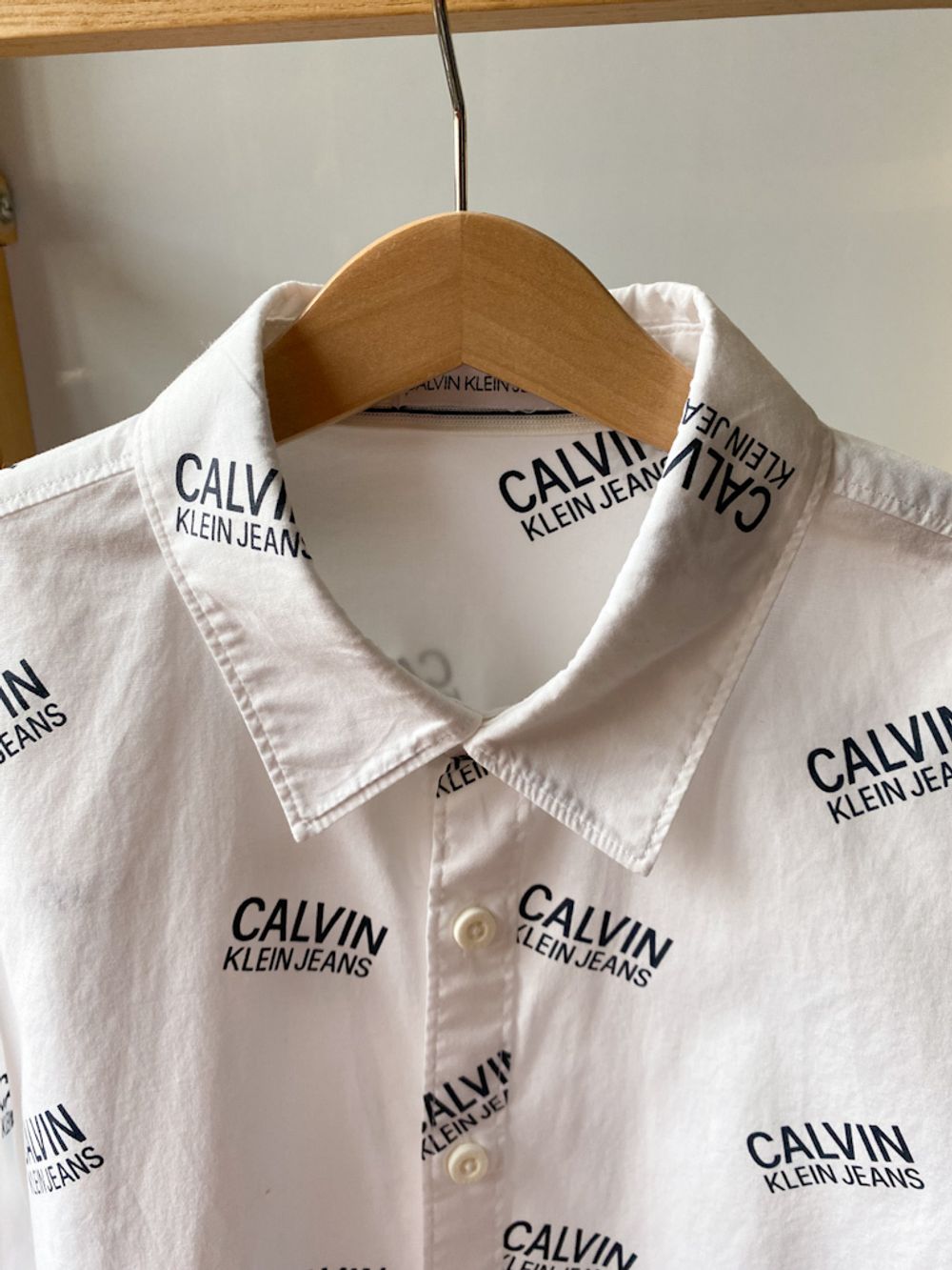 Хлопковая рубашка Calvin Klein, 152