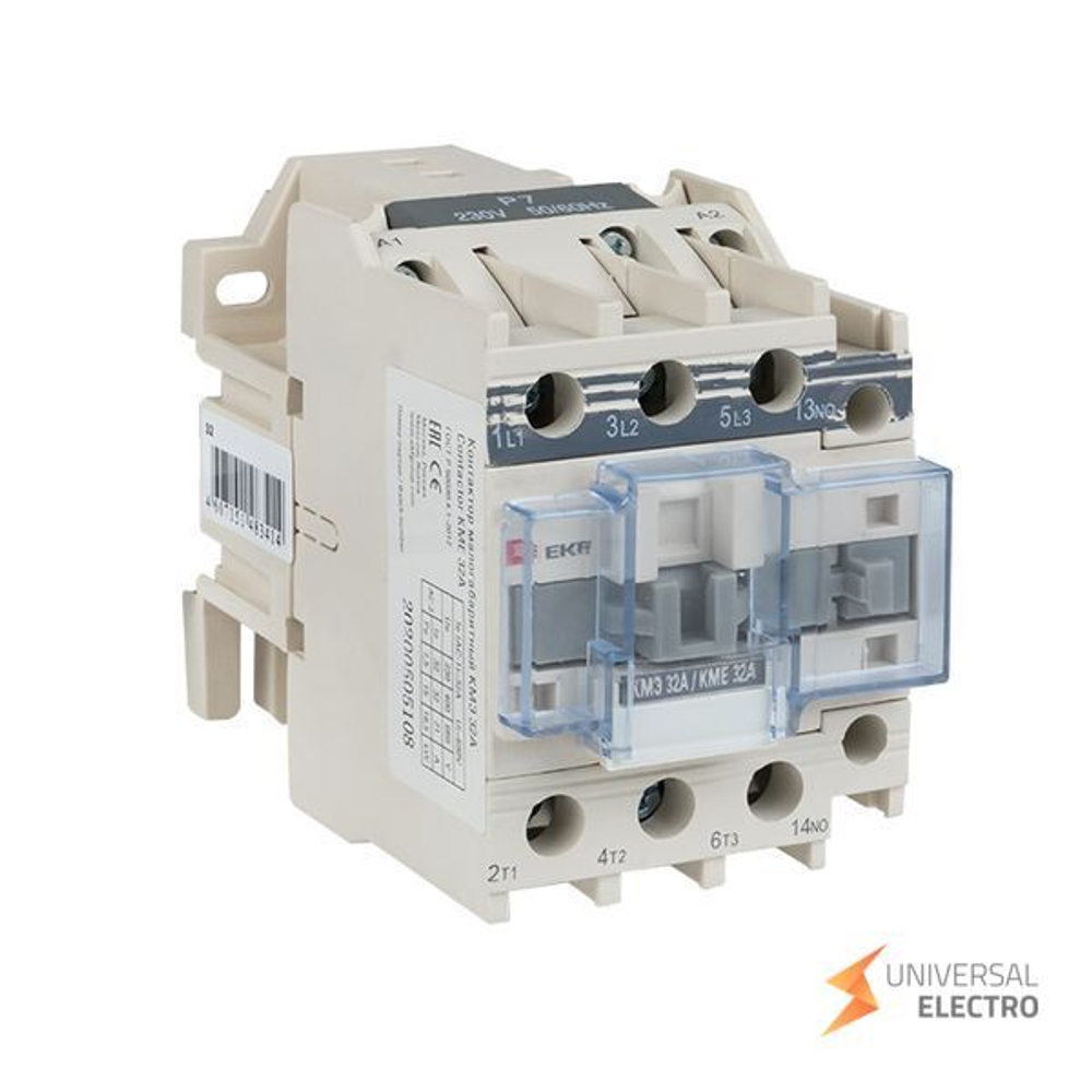 Контактор КМЭ малогабаритный 32А 380В 1NC EKF PROxima