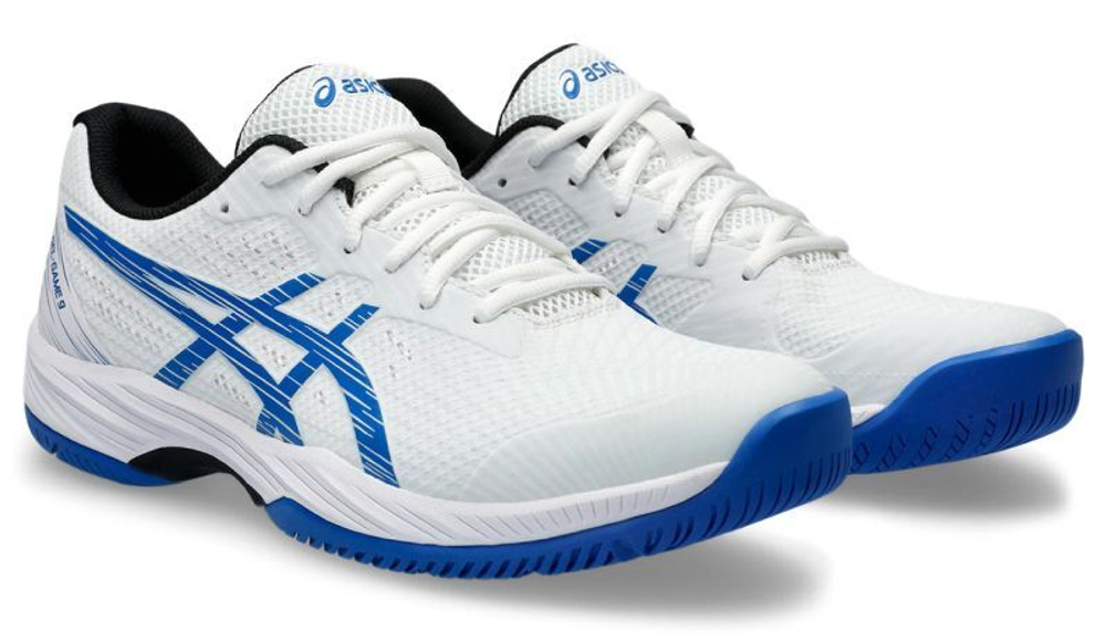 Мужские кроссовки теннисные Asics Gel-Game 9 - white/tuna blue