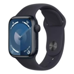 Apple Watch Series 9, 41 мм, из алюминия цвета «тёмная ночь», спортивный ремешок