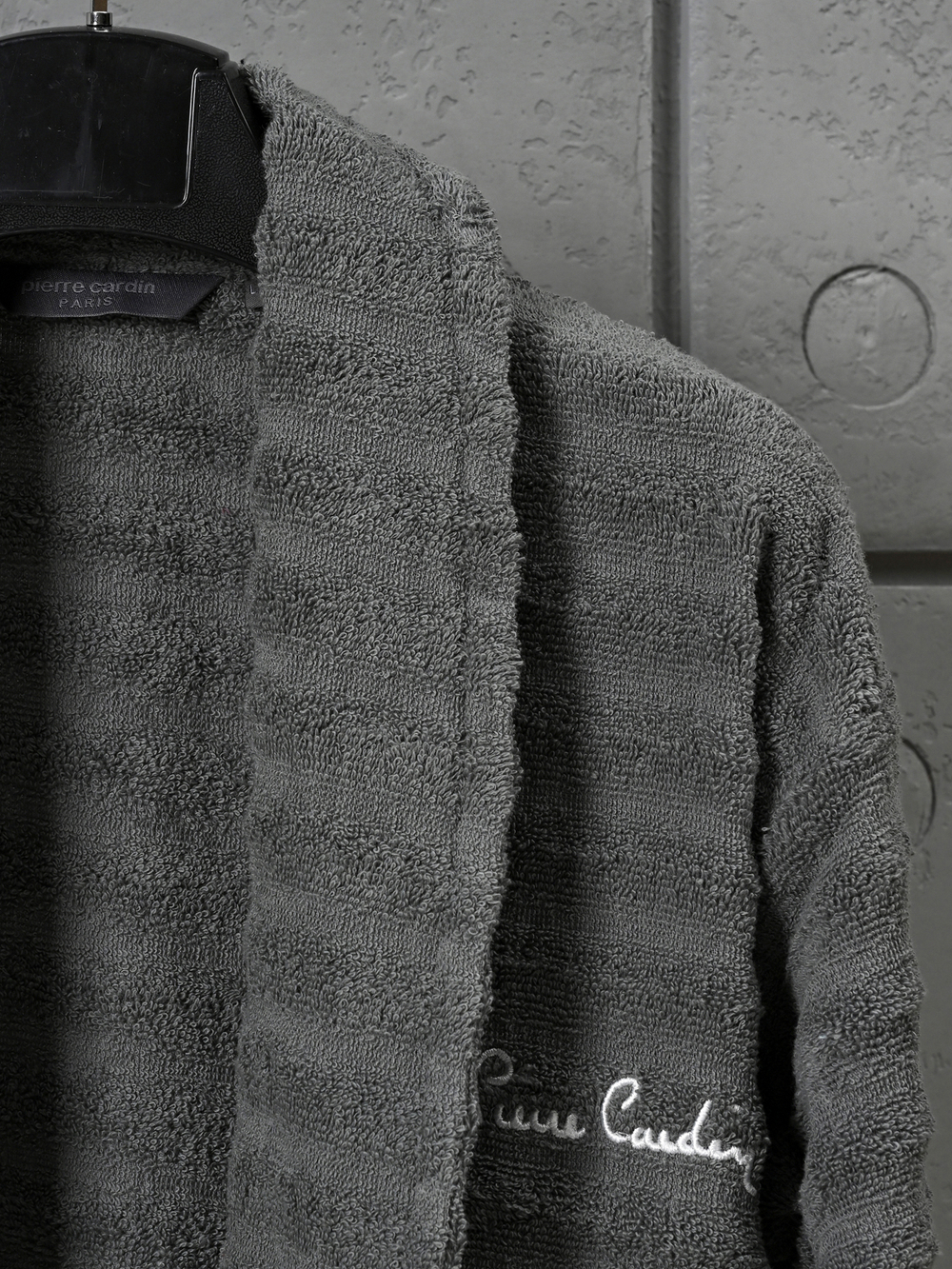 BOR00132 PIERRE CARDIN HOME Халат мужской L/XL серый ПВХ