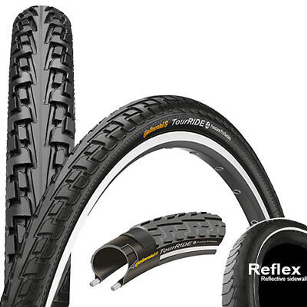 Велопокрышка 27,5" Continental Ride Tour Clincher Reflex black E-Bike(54-584/27,5x2,2)