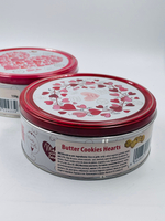 Песочное печенье с маслом Butter Cookies "Hearts/Сердечки", 2 жестяные банки по 150 г (Дания)